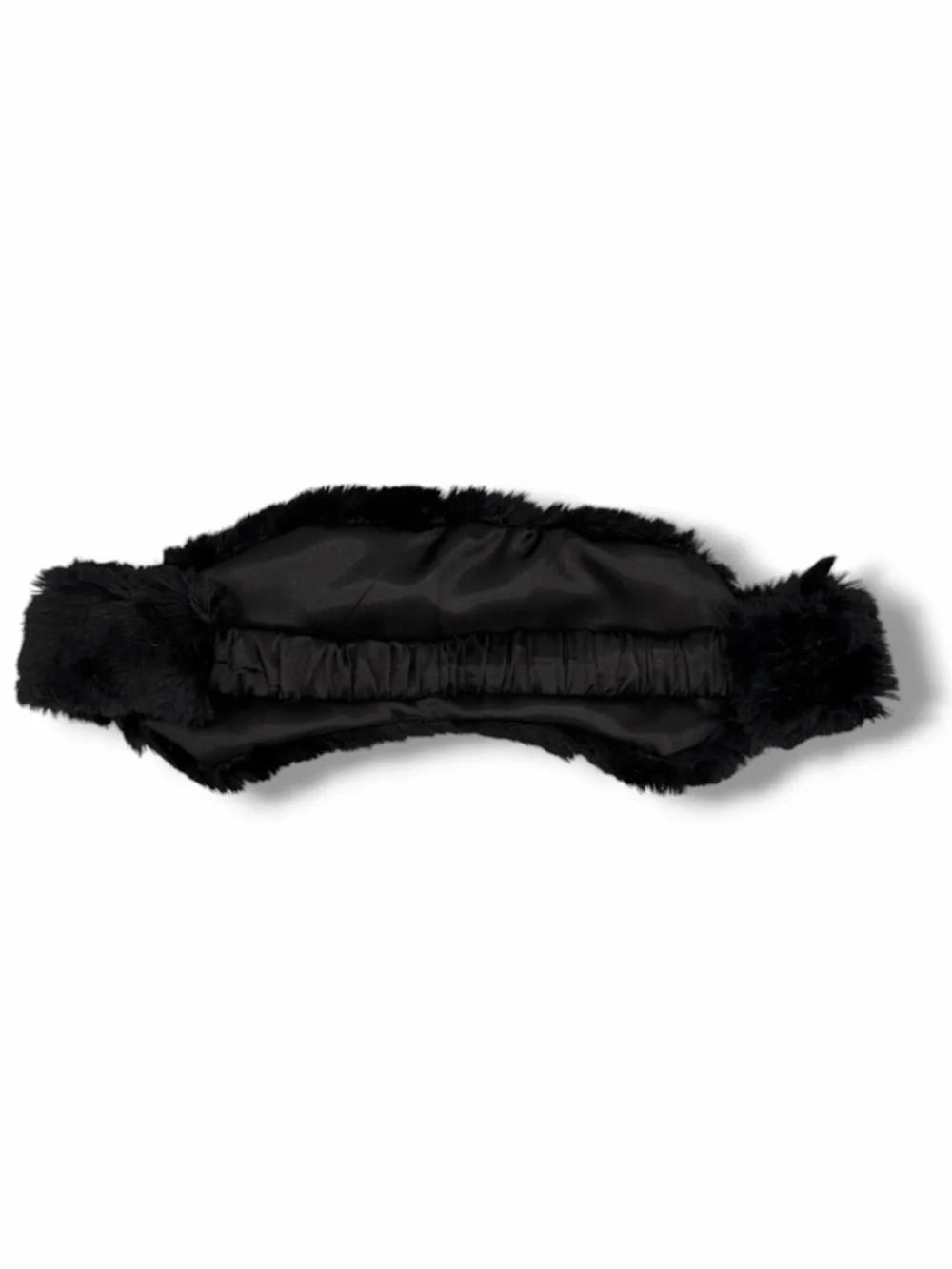 Plush Faux Fur Pink Eye Mask Sleep Mask